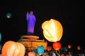 Flying Sky Lanterns Buddha Statue Hyderabad