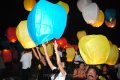 Flying Sky Lanterns Buddha Statue Hyderabad