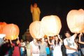 Flying Sky Lanterns Buddha Statue Hyderabad