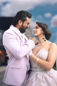 Ram Charan, Kiara Advani in Game Changer Movie HD Images