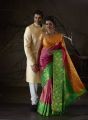 Ganesh Venkatram & Nisha Photoshoot for Pachaiyappas Silks