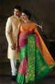 Ganesh Venkatraman & Nisha Krishnan Photoshoot for Pachaiyappas Silks