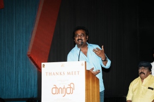 Actor Saravanan @ Gargi Movie Thanks Meet Stills