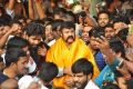 Nandamuri Balakrishna watches Gautamiputra Satakarni at Bramarambha theatre