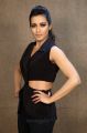 Actress Catherine Tresa in Black Dress Photos @ Gautham Nanda Interview