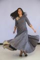 Actress Gayathrie Shankar Images in Grey Long Dress