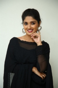 Pushpaka Vimanam Actress Geeth Saini Black Dress Images