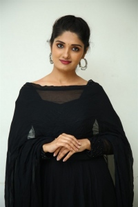 Pushpaka Vimanam Actress Geeth Saini Black Dress Images