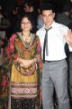 Aamir Khan with wife Kiran Rao @ Genelia Wedding Reception Stills
