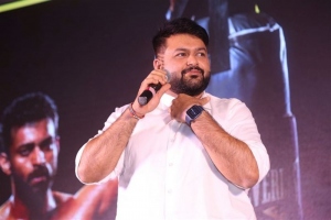 S Thaman @ Ghani Release Punch Event Stills