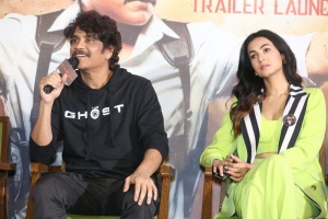 Nagarjuna, Sonal Chauhan @ The Ghost Trailer Launch Stills