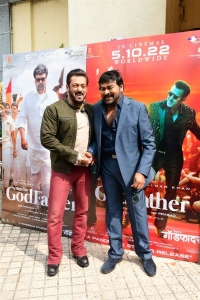 Salman Khan, Chiranjeevi @ Godfather Hindi Trailer Launch Stills