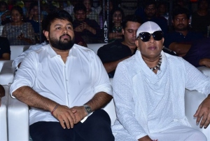 Thaman, Drums Sivamani @ GodFather Pre Release Event Stills