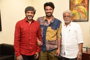 Mohan Raja, Sathyadev @ GodFather Blockbuster Success Meet Stills