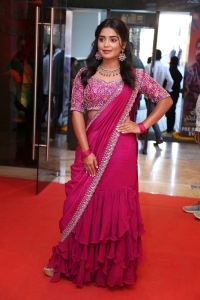 Actress Gouri G Kishan Saree Pics @ Sridevi Shoban Babu Pre Release