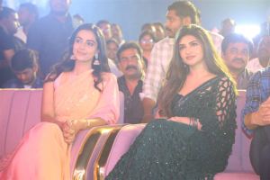 Meenakshi Chaudhary, Sree Leela @ Guntur Kaaram Pre-Release Event Stills