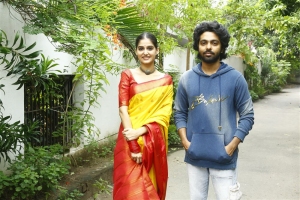 Actress Anaswara Rajan @ GV Prakash Movie Launch Stills