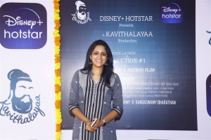 Actress Devadarshini @ GV Prakash Anaswara Movie Launch Stills