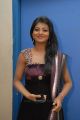 Actress Haasika Hot Stills in Very Dark Violet Color Dress