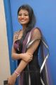 Actress Haasika Hot Stills in Very Dark Violet Color Dress