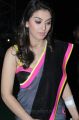 Actress Hansika Motwani Saree Photos in Sleeveless Blouse