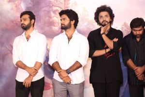 Prasanth Varma, Teja Sajja @ Hanuman Movie Trailer launch Stills