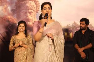 Actress Varalakshmi Sarathkumar @ Hanuman Movie Trailer launch Stills