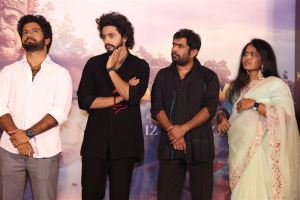 Prasanth Varma, Teja Sajja @ Hanuman Movie Trailer launch Stills