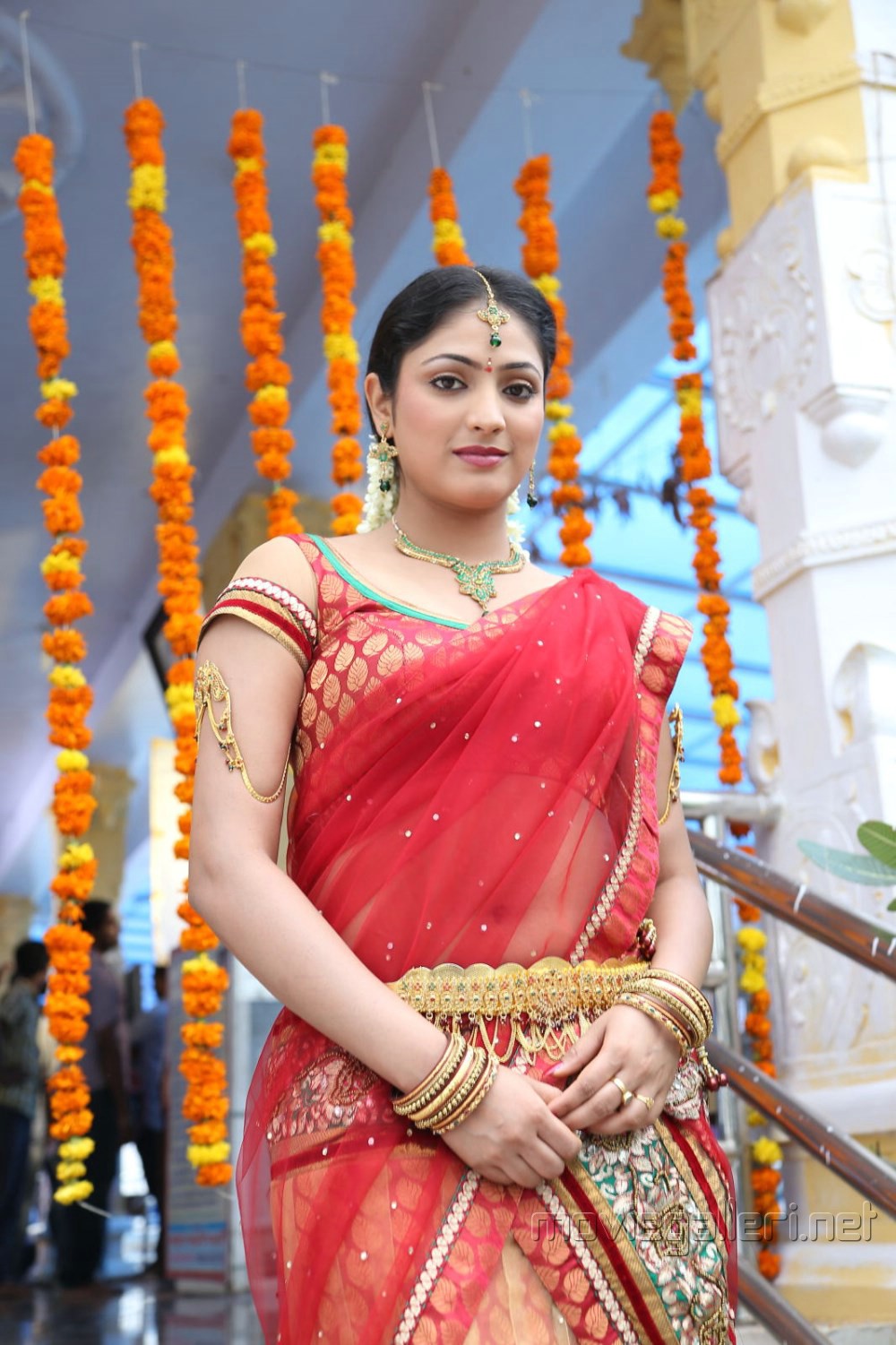 Actress Haripriya Hot in Red Transparent Half Saree Photos | New Movie ...
