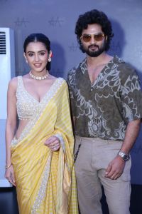 Malvika Sharma, Sudheer Babu @ Harom Hara Movie Trailer Launch Stills