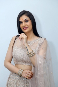 Actress Hasini Sudheer Stills @ Purushothamudu Movie Opening