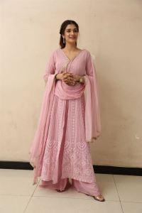 Actress Hasini Sudhir Images @ Purushothamudu Movie Success Meet