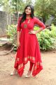 Actress Hebah Patel in Red Kurti Dress Photos