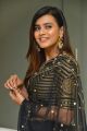 Actress Hebah Patel Pics in Black Embellished Lehenga Dress