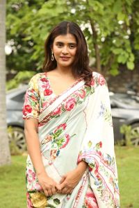 Actress Hebah Patel New Saree Pics @ HoneyMoon Express Pre Release