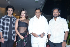 Ashok Galla, Nidhhi Agerwal, Ghattamaneni Adiseshagiri Rao, Sriram Adittya @ Hero Movie Press Meet Stills