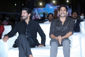 Naga Chaitanya, Dulquer Salmaan @ Hey Sinamika Pre-Release Event Stills