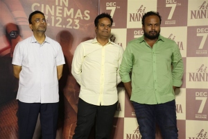 Mohan Cherukuri, Dr. Vijender Reddy Teegala, Shouryuv @ Hi Nanna Movie Trailer Launch Stills