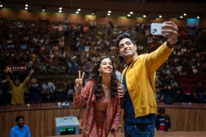 Meenakshi Chaudhary, Adivi Sesh @ Hit 2 Team at Bits Pilani Campus Photos