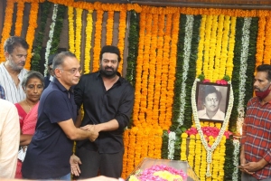 Shobu Yarlagadda pay homage to Krishnam Raju Photos