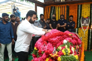 Jr NTR pay homage to Krishnam Raju Photos