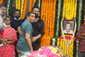 Dil Raju pay homage to Krishnam Raju Photos