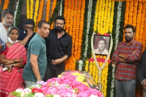 Dil Raju pay homage to Krishnam Raju Photos