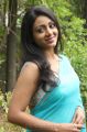 Actress Idhaya Hot Stills in Light Blue Saree