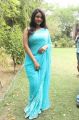Tamil Actress Idhaya Blue Transparent Saree Hot Stills