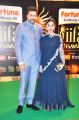 Jayam Ravi, Aarthi @ IIFA Utsavam 2015 Green Carpet Stills