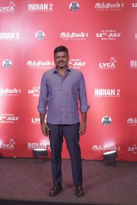 Lyca Productions GKM Tamil Kumaran @ Indian 2 Movie Press Meet Stills
