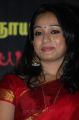 Actress Indu Thampi in Red Silk Saree Cute Pics