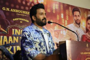 Santhanam @ Inga Naan Thaan Kingu Press Meet Stills