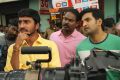 Muruganand, Santhanam @ Inimey Ippadithaan Movie Shooting Spot Photos